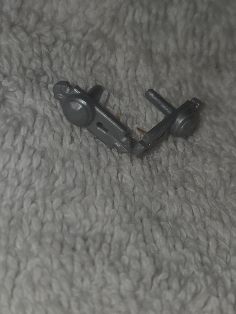 Mattel Silver Twyla Lock And Knob Earrings Doll